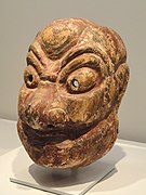 Máscara de representaciones bugaku (Japón), siglo XV o XVI