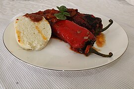 Moravian cuisine – baked pepper