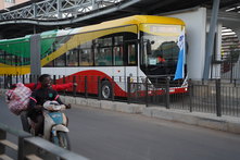 BRT de Dakar lors de tests en 2023