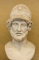 Image 4Marble bust of Pericles with a Corinthian helmet, Roman copy of a Greek original, Museo Chiaramonti, Vatican Museums; Pericles was a key populist political figure in the development of the radical Athenian democracy. (from Ancient Greece)