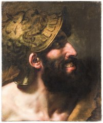 Capaneus, Leader of The Seven against Thebes (Tête du Blasphémateur), study for Les sept chefs devant Thèbes, Nationalmuseum, Stockholm