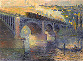 Robert Antoine Pinchon, Le Pont aux Anglais, soleil couchant (1905)