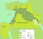 The Assyrian Empire at its greatest extent, at the time of Esarhaddon (671 AD)