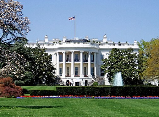 הבית הלבן, מושבו של נשיא ארצות הברית, וושינגטון די. סי.