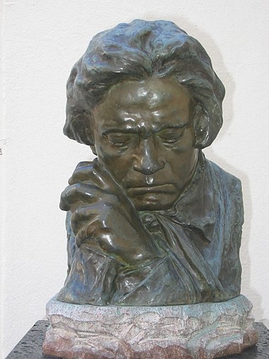 Buste de Beethoven par Antoine Bourdelle exposé à la Beethoven-Haus de Bonn.