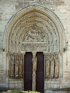 Kiparski okras Porte de Valois ali severni portal