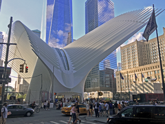 The World Trade Center Hub in New York City by Santiago Calatrava, 2016