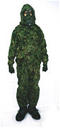 JSDF standard Personal protective equipment (also known informally as Type 00) NBC suit. Produced in cooperation with Nikko Research Co., Ltd.