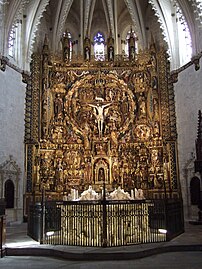 Retablo mayor de la Cartuja de Miraflores, de Gil de Siloé (1496-1499).