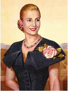 Portrait of Eva Perón.
