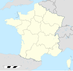 Saint-Raphaël på en karta över Frankrike