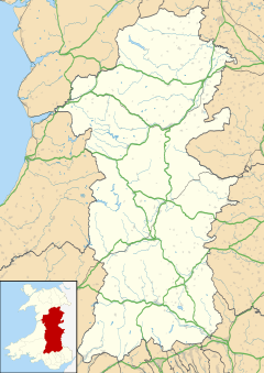 Aberhosan is located in Powys