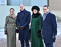 Prince William and Catherine with Crown Princess Victoria and Prince Daniel of Sweden in 2018
