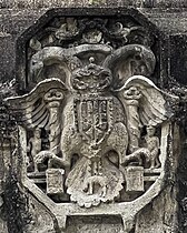 Coat of arms in the back