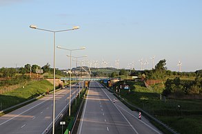 A4 motorway in Jędrzychowice