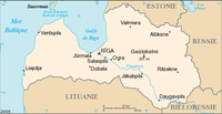 Carte de Lettonie.
