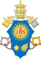 Unofficial version with a papal tiara