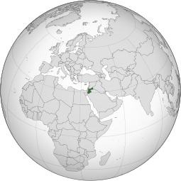 Localização da Jordânia
