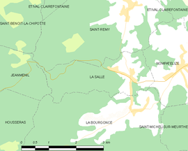 Mapa obce La Salle
