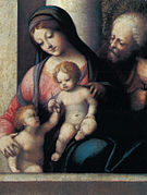 『聖家族と幼児洗礼者聖ヨハネ』1514年ごろ ロサンゼルス・カウンティ美術館所蔵