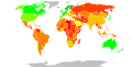 Image 2A map depicting Corruption Perceptions Index in the world in 2022; a higher score indicates lower levels of perceived corruption.   100 – 90   89 – 80   79 – 70   69 – 60   59 – 50   49 – 40   39 – 30   29 – 20   19 – 10   9 – 0   No data (from Political corruption)