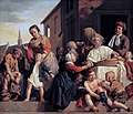 Prendersi cura degli orfani, dell'artista olandese Jan de Bray, 1663.