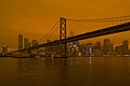 Image 28Smoke from the 2020 California wildfires settles over San Francisco (from Wildfire)