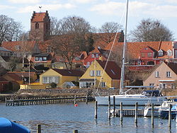 Skælskør seen from the harbour