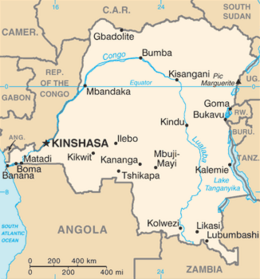 Repubblica Democratica del Congo - Mappa