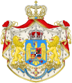 Gran escudo de armas del Reino de Rumania.
