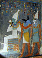 Image 11The gods Osiris, Anubis and Horus, in order from left to right, painted inside the tomb of pharaoh Horemheb. Credit: A. Parrot For more about this picture, see Ancient Egyptian deities and Ancient Egyptian religion.
