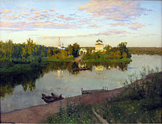 Paisaje del Volga por Levitán.