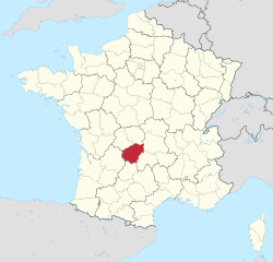 Korēzas atrašanās vieta Francijā