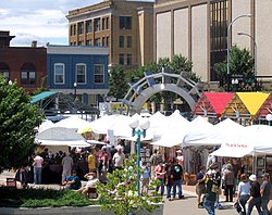Town Square in downtown Grand Forks