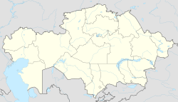 Astana li ser nexşeya Qazaxistan nîşan dide
