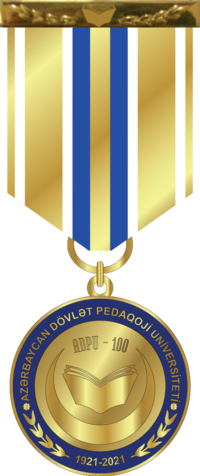 "Azərbaycan Dövlət Pedaqoji Universitetinin 100 illiyi (1921–2021)" yubiley medalı