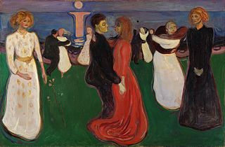 The Dance of Life, 1899–1900, oil on canvas, .mw-parser-output .frac{white-space:nowrap}.mw-parser-output .frac .num,.mw-parser-output .frac .den{font-size:80%;line-height:0;vertical-align:super}.mw-parser-output .frac .den{vertical-align:sub}.mw-parser-output .sr-only{border:0;clip:rect(0,0,0,0);clip-path:polygon(0px 0px,0px 0px,0px 0px);height:1px;margin:-1px;overflow:hidden;padding:0;position:absolute;width:1px}126 cm × 191 cm (49+1⁄2 in × 75 in), Nasjonalgalleriet, Oslo