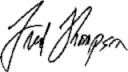 Fred Thompson, podpis
