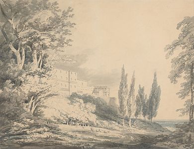 The Villa d'Este by J. M. W. Turner (about 1796)