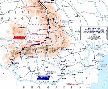הפלישה הרומנית לאוסטרו-הונגריה, אוגוסט 1916