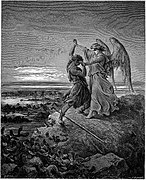 Yakub bergulat dengan malaikat - 1855