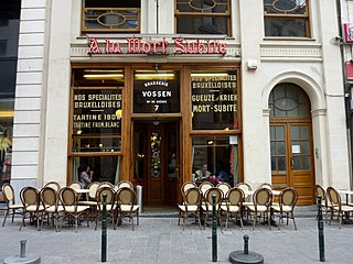 Café-bar À la Mort Subite.