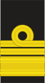 L'insegna per paramano dell'uniforme ordinaria invernale della Royal Navy
