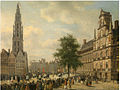 Processie op de Grote Markt van Antwerpen