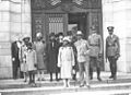 Image 10Charles D. B. King, 17th President of Liberia (1920–1930), with his entourage on the steps of the Peace Palace, The Hague (the Netherlands), 1927. (from History of Liberia)