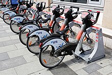 Station-based bikes. All of them, except one, are e-bikes