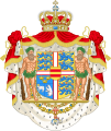 Escudo de armas del rey Federico X de Dinamarca.