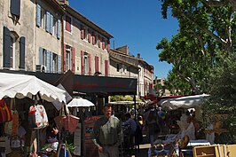 Markt in de Boulevard Victor Hugo