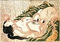 Image 27The Dream of the Fisherman's Wife, an erotic woodcut made circa 1820 by Hokusai.