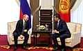 Vladimir Putin and Sooronbay Jeenbekov.